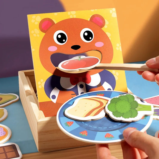 Teddy Bear Feeding Simulation Toy – Early Education & Fine Motor Skills