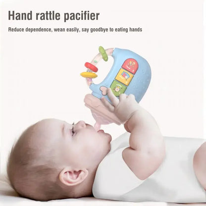 Musical Baby Bottle Rattle with Lights & Teething Pacifier