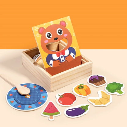 Teddy Bear Feeding Simulation Toy – Early Education & Fine Motor Skills