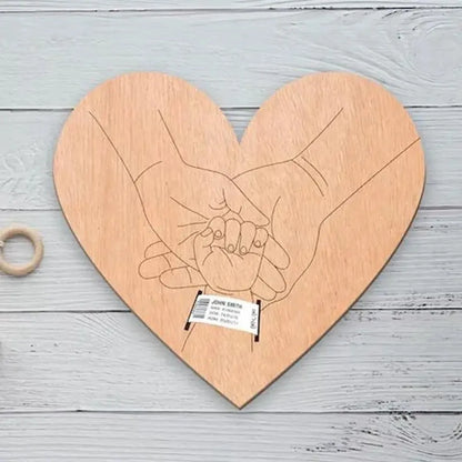 Personalised Newborn Keepsake Holder for Hospital Wristbands